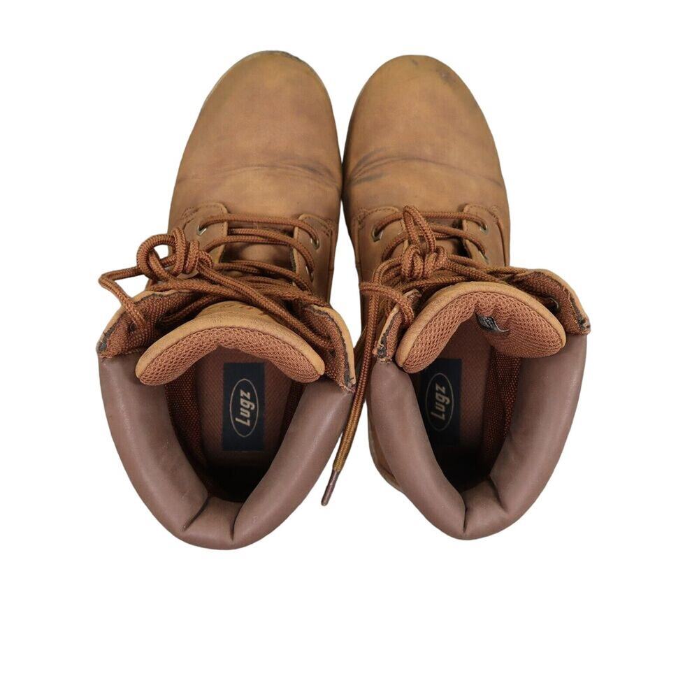 Lugz Shoes Womens 8 Boots Combat Work Lace Up Outdoor Convoy Brown Lug Sole Mid - Picture 9 of 16